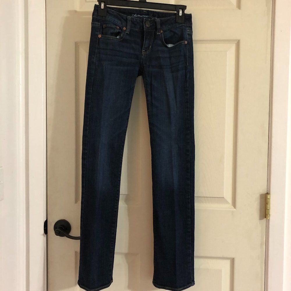 American Eagle Straight Stretch Jeans 00R
